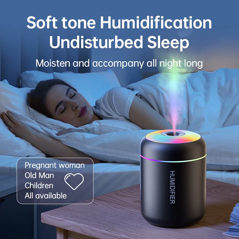 LED 180ML Mini Air Humidifier USB Electric Aroma Diffuser