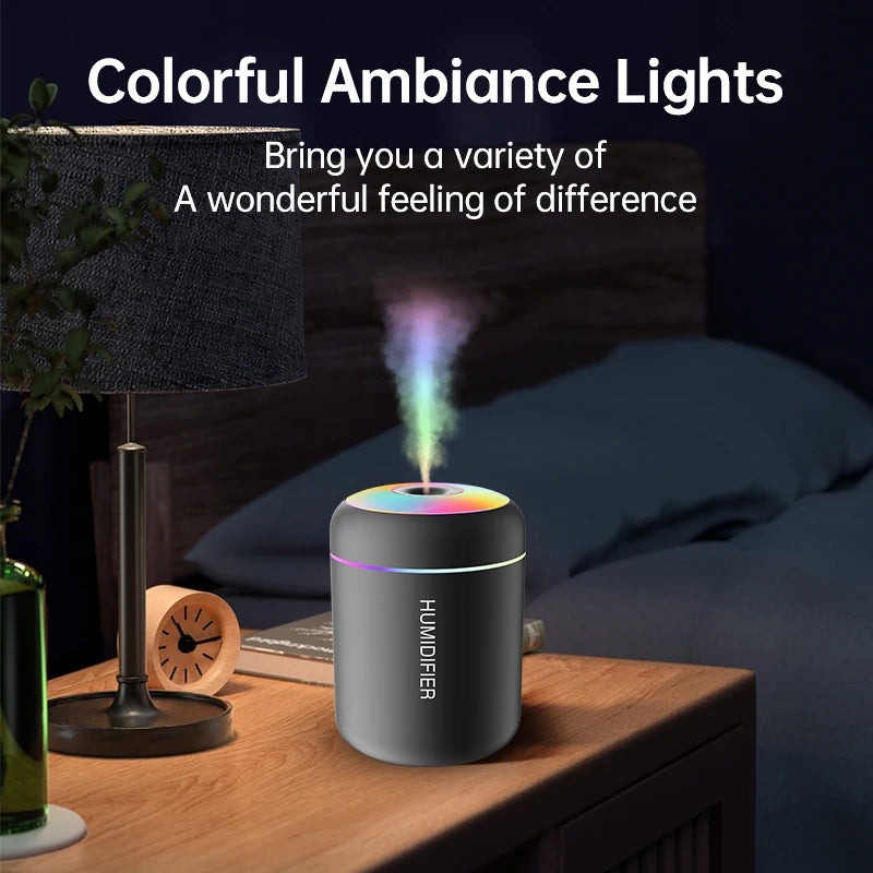 LED 180ML Mini Air Humidifier USB Electric Aroma Diffuser